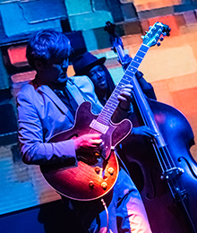 Image of a guitarist on stage