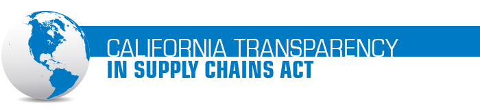 Image text: California transparency in supply chains act