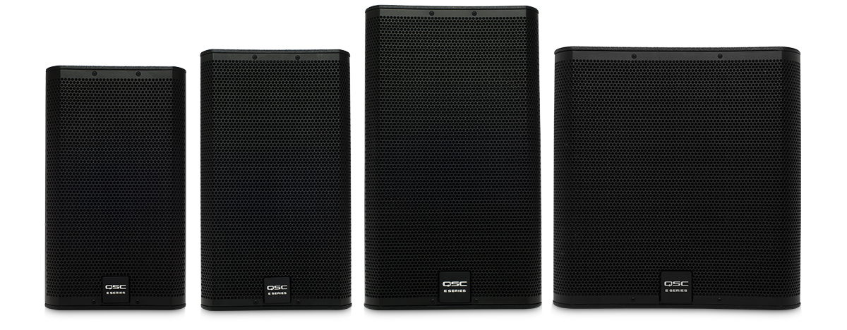 Image of all E Series speakers